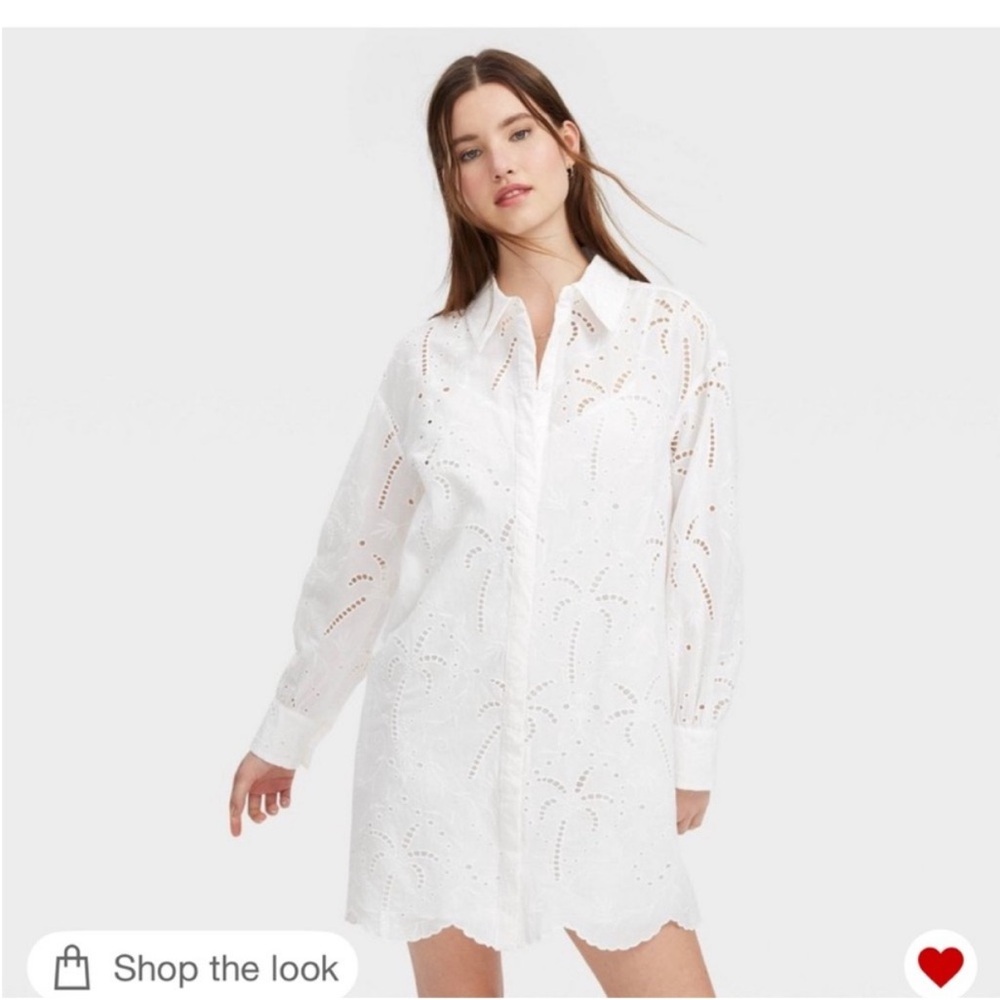 Roller Rabbit X Target White Palm Eyelet Coverup